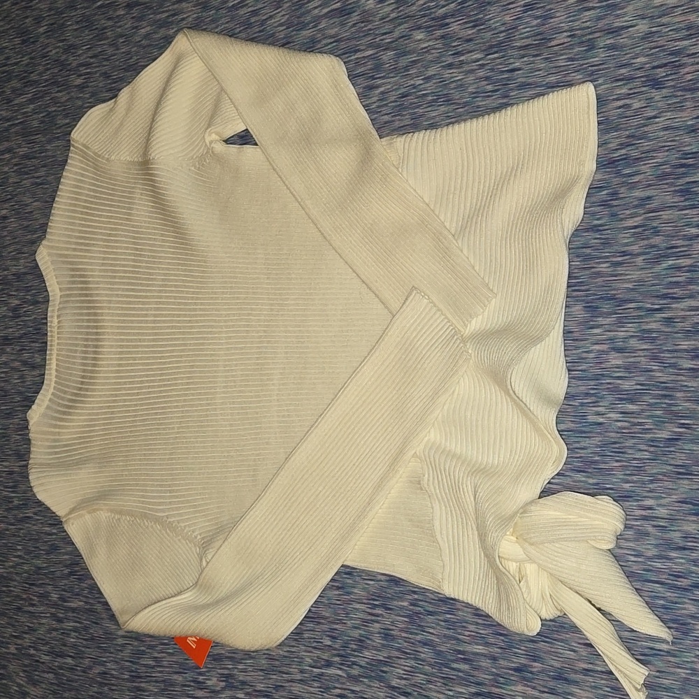 Intempo Women's Sweater Cream Size 1X NWT - Picture 2 of 10